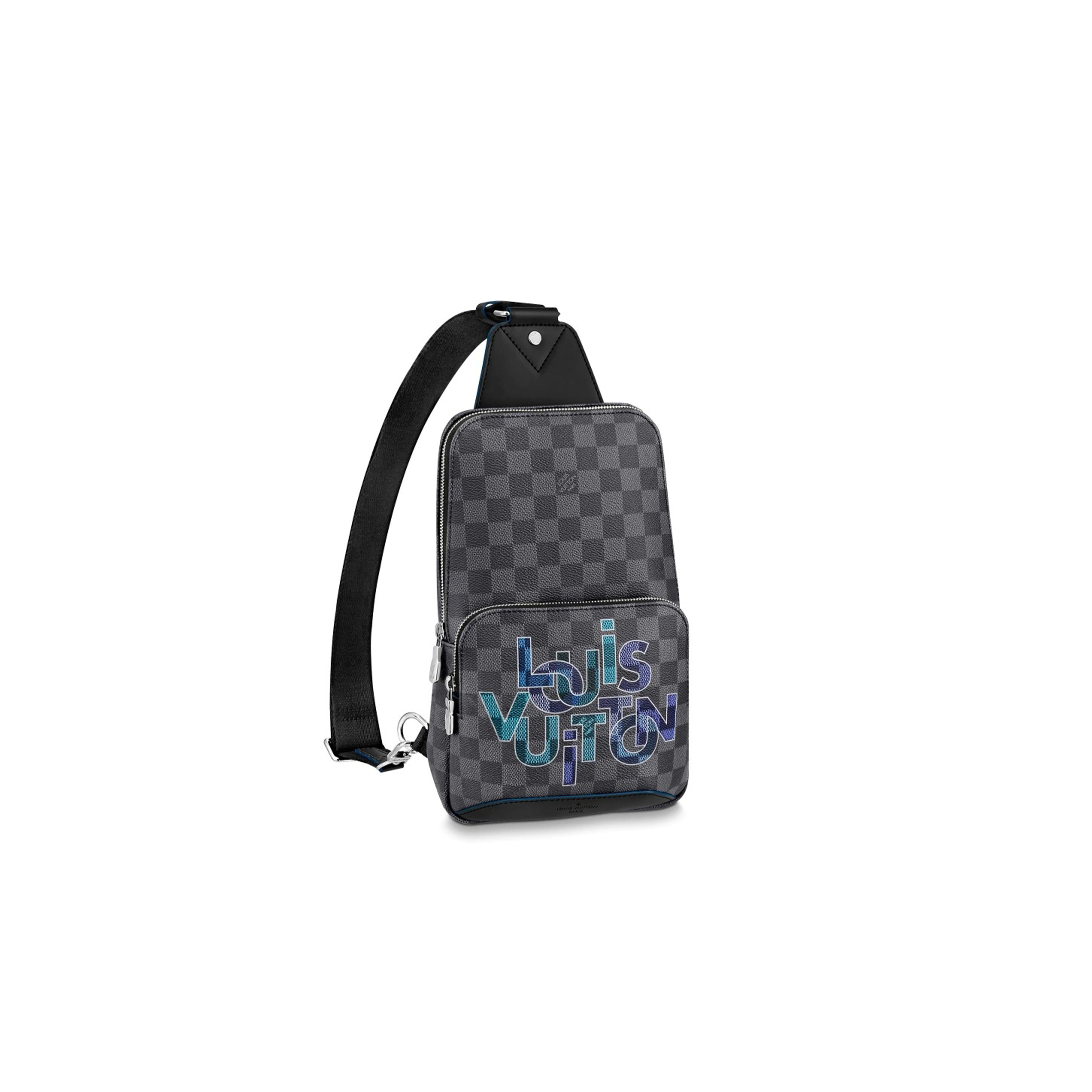 LOUIS VUITTON AVENUE SLING BAG DAMIER GRAPHITE INTERLINKED LOGO N40275 (31*20*10cm)